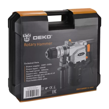 Перфоратор DKH1000W DEKO, 063-4160 в кейсе купить в Нягани