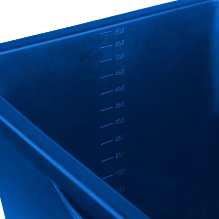 ЗУБР 60 л, первичный высокопрочный пластик, усиленный прямоугольный строительный таз (06096-65) купить в Нягани