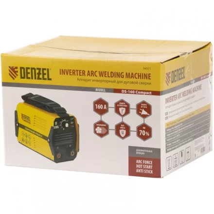 Аппарат инверторный дуговой сварки DENZEL DS-160 Compact 94371 купить в Нягани