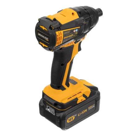 Винтоверт ударный аккумуляторный Denzel 26510 бесщеточный CID-IB-200 18В Li-Ion купить в Нягани