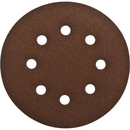 Круг шлифовальный ЗУБР &quot;СТАНДАРТ&quot; из абразивной бумаги на велкро основе, 6 отв., Р120, 150мм, 5шт 35350-150-120 купить в Нягани