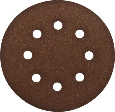 Круг шлифовальный ЗУБР &quot;СТАНДАРТ&quot; из абразивной бумаги на велкро основе, 6 отв., Р120, 150мм, 5шт 35350-150-120 купить в Нягани
