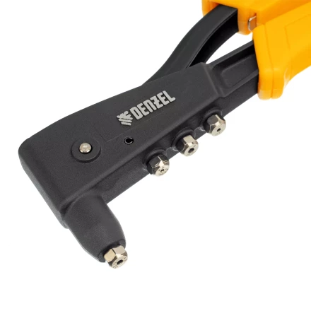 Заклепочник ручной, 255 мм Denzel, литой, усиленный, заклепки 2,4-3,2-4,0-4,8 мм 40441 купить в Нягани