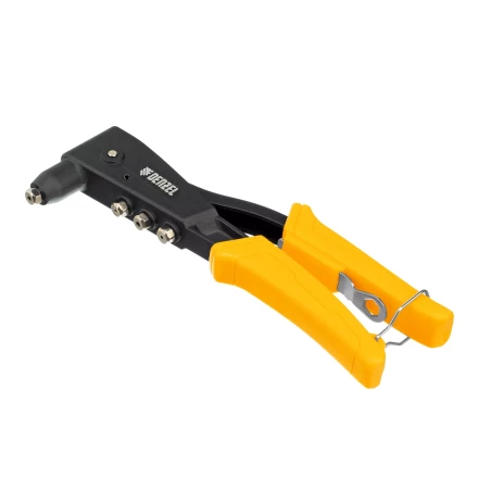 Заклепочник ручной, 255 мм Denzel, литой, усиленный, заклепки 2,4-3,2-4,0-4,8 мм 40441 купить в Нягани