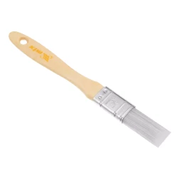 Кисть плоская для лаков "Евро" 3/4", искусственная щетина, деревянная ручка MTX 83084