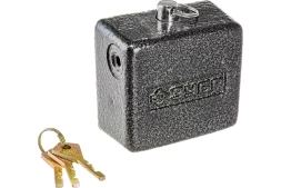 Навесной замок ЗУБР 85 х 80 мм повышенной защищенности дисковый механизм секрета 3720-10