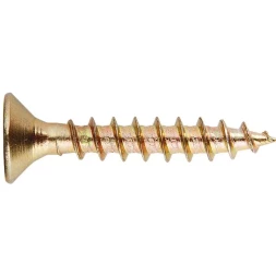 Саморезы универсальные 6 х 60 потайная головка PZ желтопассивированные 100 шт Шурупь 49435