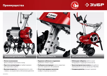 Культиватор электрический ККД-1800 серия МАСТЕР купить в Нягани