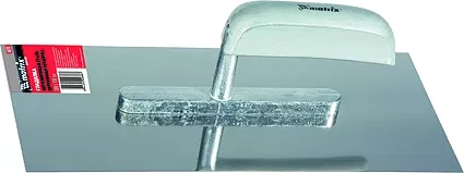 Гладилка из нержавеющей стали 280 х 130 мм деревянная ручка  MATRIX 86733 купить в Нягани