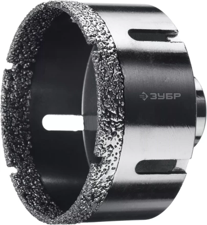 ЗУБР АВК, d 80 мм, (М14, 15 мм кромка), вакуумная алмазная коронка, Профессионал (29865-80) купить в Нягани