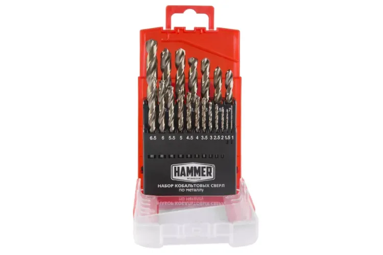 Набор сверл HAMMER No7 19шт. 1,0-10мм купить в Нягани