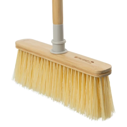 Щетка бамбуковая для подметания пола 26,5 см с черенком, 117 см, Home// Palisad 93579 купить в Нягани