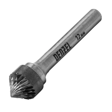 Борфреза по металлу твердосплавная, зенкер 90 град., тип-K, 12 мм// Denzel 72058 купить в Нягани