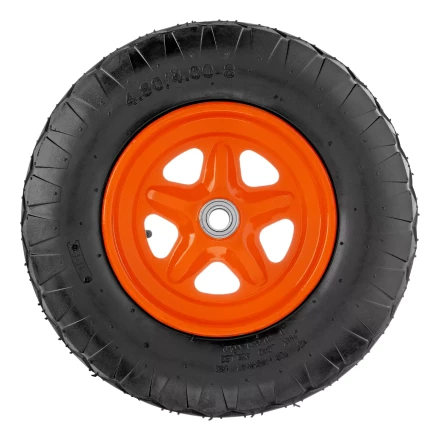 Колесо пневматическое Palisad «Звезда» 4.80/4.00-8 D380 мм, внутренний диаметр подшипника 20 мм, 689575 длина оси 80 мм купить в Нягани
