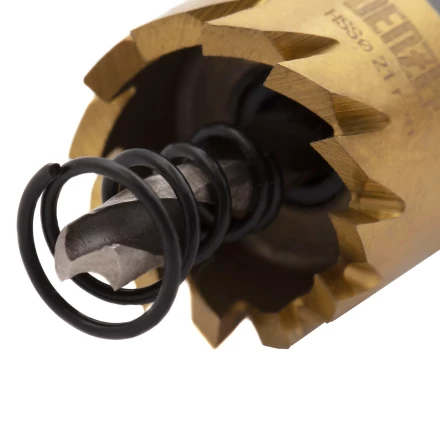 Коронка по металлу HSS, 21 мм, нитридтитановое покрытие Denzel 724102 купить в Нягани