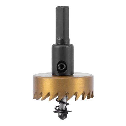 Коронка по металлу HSS, 38 мм, нитридтитановое покрытие Denzel 724111 купить в Нягани