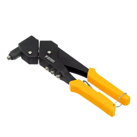 Заклепочник ручной Denzel, 285 мм, поворотный, 0-360, заклепки 2,4-3,2-4,0-4,8 мм, купить в Нягани