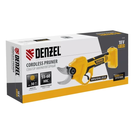 Секатор аккумуляторный Denzel CP-30-0, 18В Li-Ion 59436 купить в Нягани