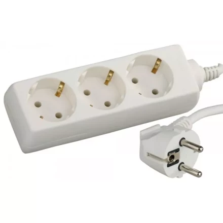 Удлинитель СВЕТОЗАР электрический с заземлением, евро, 3 гнезда, 3м SV-55033-3 купить в Нягани