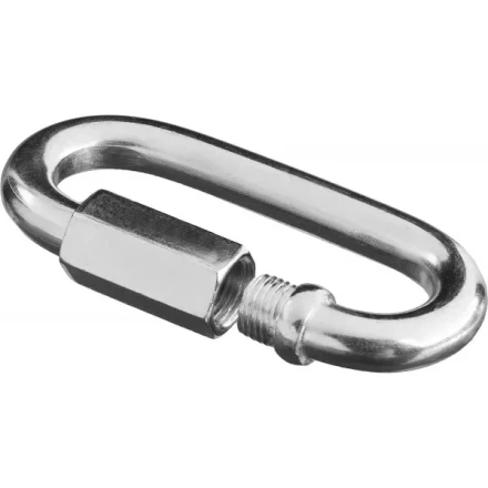 Карабин ЗУБР &quot;МАСТЕР&quot; винтовой с муфтой, оцинкованный, 12мм, 5 шт 4-304535-12 купить в Нягани