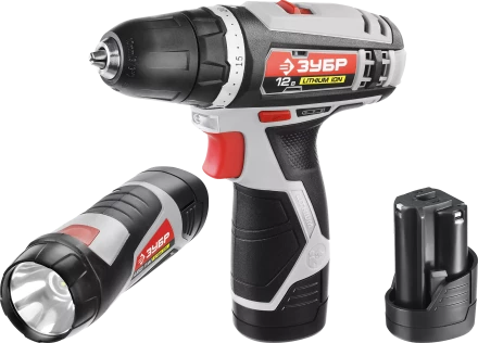 Дрель-шуруповерт 2 АКБ + фонарь ДА-12-2-Ли ФКНМ1 серия МАСТЕР купить в Нягани