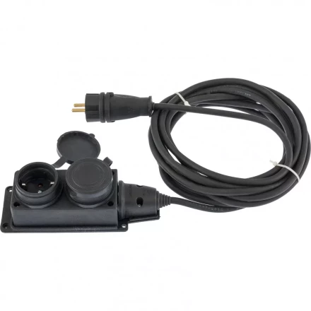 Удлинитель электрический силовой 20 м 2 розетки КГ 3 х 1,5 мм 16 А тип УХЗ-16 Россия Denzel 96021 купить в Нягани