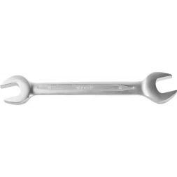 Ключ ЗУБР "ПРОФИ" гаечный рожковый, Cr-V сталь, хромированный, 14х15мм 27027-14-15