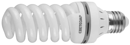 Энергосберегающая лампа СВЕТОЗАР &quot;ЭКОНОМ&quot; спираль,цоколь E27(стандарт),Т3,теплый белый свет(2700 К), 8000час, 25Вт(125) 44352-25_z01 купить в Нягани