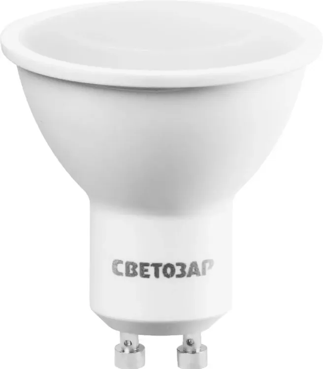 Лампа СВЕТОЗАР светодиодная "LED technology", цоколь GU10, яркий белый свет (4000К), 220В, 5Вт (35) 44565-35_z01 купить в Нягани