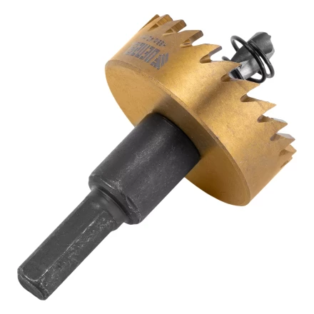 Коронка по металлу HSS, 40 мм, нитридтитановое покрытие Denzel 724112 купить в Нягани