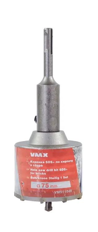 Коронка SDS+ ф75 мм по кирпичу в сборе VMX 511049 купить в Нягани