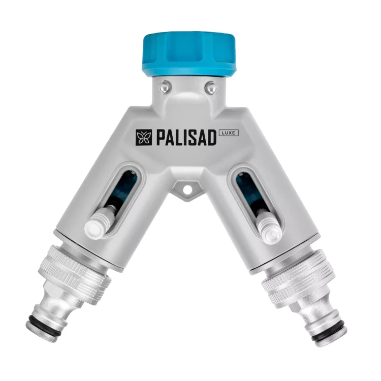 Разветвитель двухканальный Palisad 65832, с внутренней резьбой 3/4",алюминий, LUXE купить в Нягани