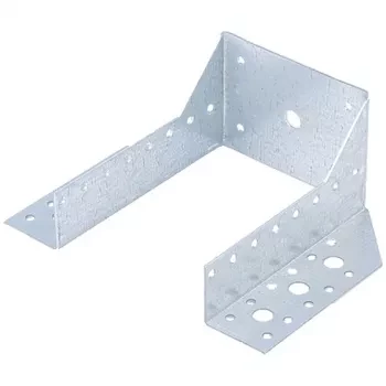 Опора бруса раскрытая, 2 мм, OBR R-50х140х76 мм, цинк  СИБРТЕХ Россия 46530 купить в Нягани