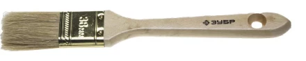 Кисть плоская  ЗУБР &quot;УНИВЕРСАЛ-ЭКСПЕРТ&quot;, натуральная щетина, деревянная ручка, 38мм 4-01005-038 купить в Нягани