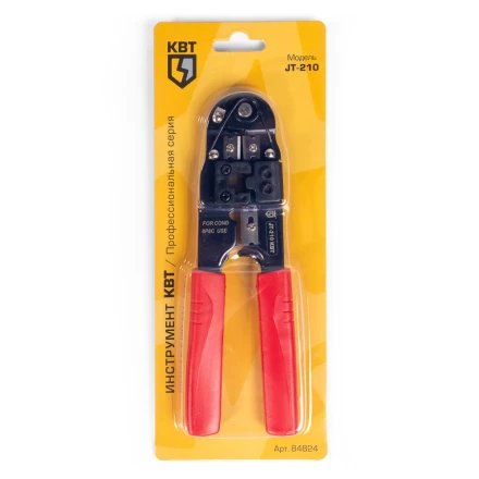 Кримпер многофункциональный КВТ JT-210 со встроенным модулем для обжима RJ-45 (84824) купить в Нягани