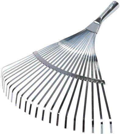 Грабли веерные RACO, 22 плоских зубца, гальванизир. покр., 450мм 4231-53/732 купить в Нягани