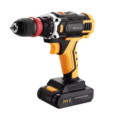 Дрель аккумуляторная DEKO DKCD20FU-Li, 063-4176, со съемным патроном купить в Нягани