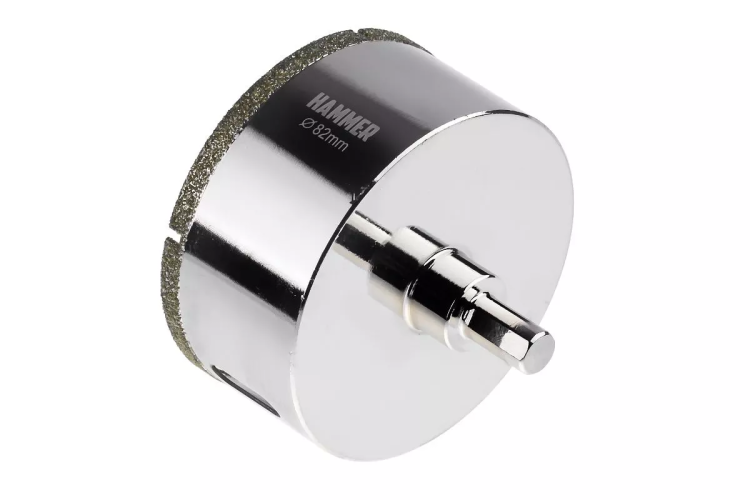Коронка алмазная HAMMER Ф82мм HEX(DHS82.0*65/5) купить в Нягани