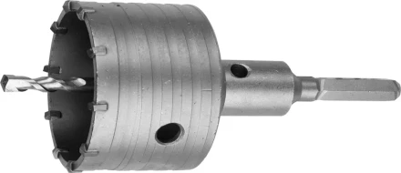 Коронка ЗУБР буровая, коническая посадка центрирующего сверла, шестигранный хвостовик, в сборе, 68мм 2917-68_z01 купить в Нягани