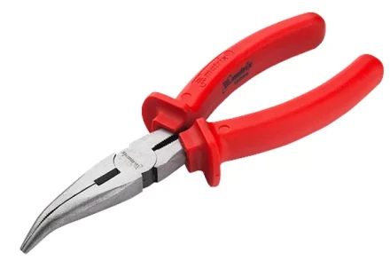 Длинногубцы Econom 200 мм изогнутые шлифованные пластмассовые рукоятки MATRIX 17496 купить в Нягани