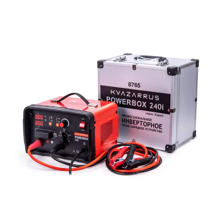 Инверторное пуско-зарядное устройство KVAZARRUS PowerBox 240i таймер и алюминиевый кейс купить в Нягани