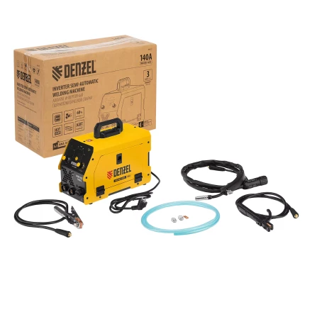Аппарат инвертор. полуавтомат. сварки Denzel Mini MIG-140FG 94322, 140 А, ПВ 60% купить в Нягани