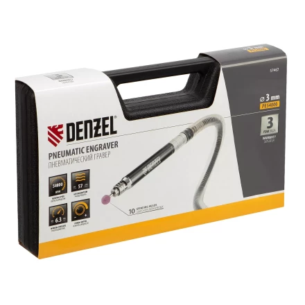 Пневматический гравер Denzel PE54000, 54000 об/мин, 3 мм, 57 л/мин 57467 купить в Нягани