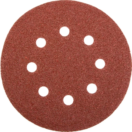 Круг шлифовальный универсальный STAYER &quot;MASTER&quot; из абразивной бумаги на велкро основе, 8 отверстий, Р60, 115мм, 5шт 35450-115-060 купить в Нягани