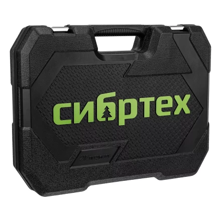 Набор инструментов Сибртех 14170, 1/2&quot;, 3/8&quot;, 1/4&quot;, пластиковый кейс 215 предм. купить в Нягани