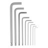 Набор ключей имбусовых, HEX, 1,5-10 мм, CrV, 9 шт., удлиненные, с шаром Сибртех 123647 купить в Нягани