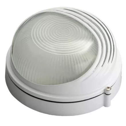 Светильник уличный СВЕТОЗАР влагозащищенный с верхним декоративным кожухом, цвет белый, 60Вт SV-57271-W купить в Нягани