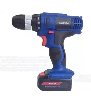Аккумуляторный Дрель-шуруповерт ПОБЕДА ДА-18/2 Ли купить в Нягани