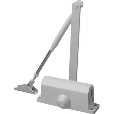 Доводчик дверной STAYER, для дверей массой до 80 кг, цвет белый 37916-80 купить в Нягани