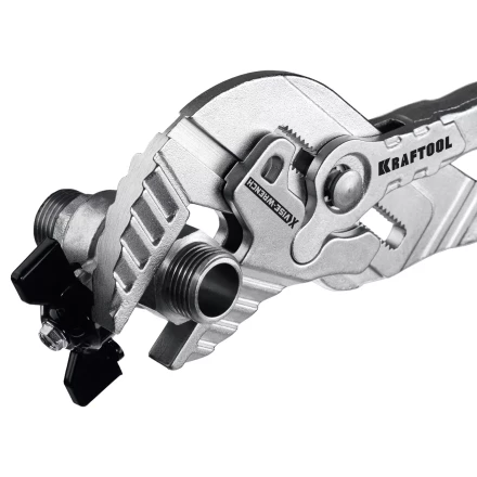 Клещи переставные-гаечный ключ с двухкомпонентными рукоятками и пластиковыми накладками 22069 купить в Нягани